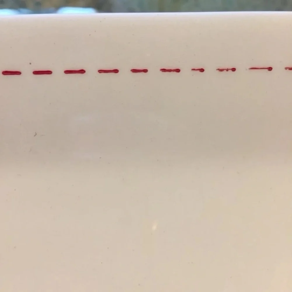 Rae Dunn Christmas Platter Deck the Halls NWT red white holiday